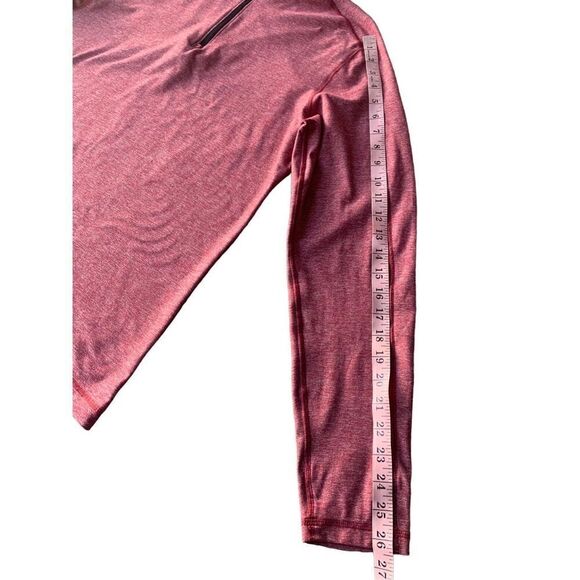 Lululemon Surge Warm 1/2 Zip In Silver Heathered Prep Red - Picture 13 of 13